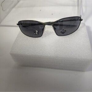 Oakley Whisker OO4141  Men Wrap Prizm  Blk Silver Polarized Sunglasses 57-13-130